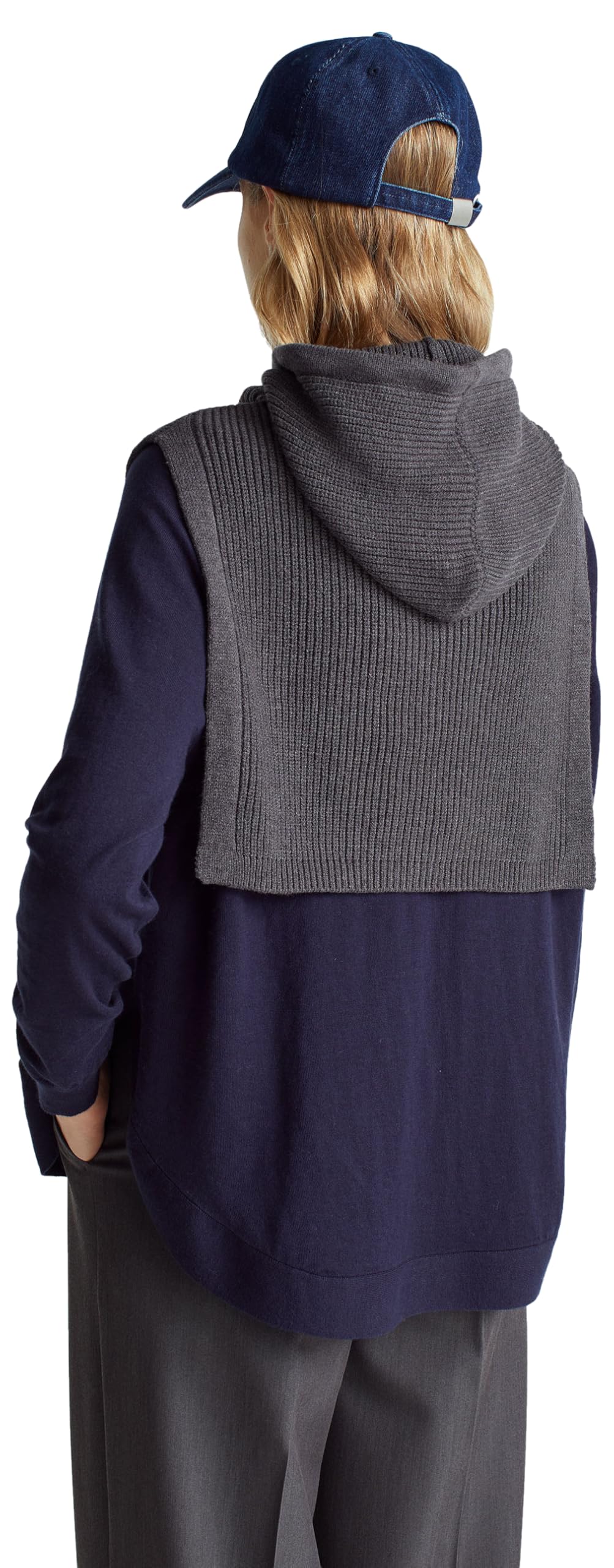 Benetton Maglieria 1y6sd10eg Maglione Donna Girocollo Cotone Lana