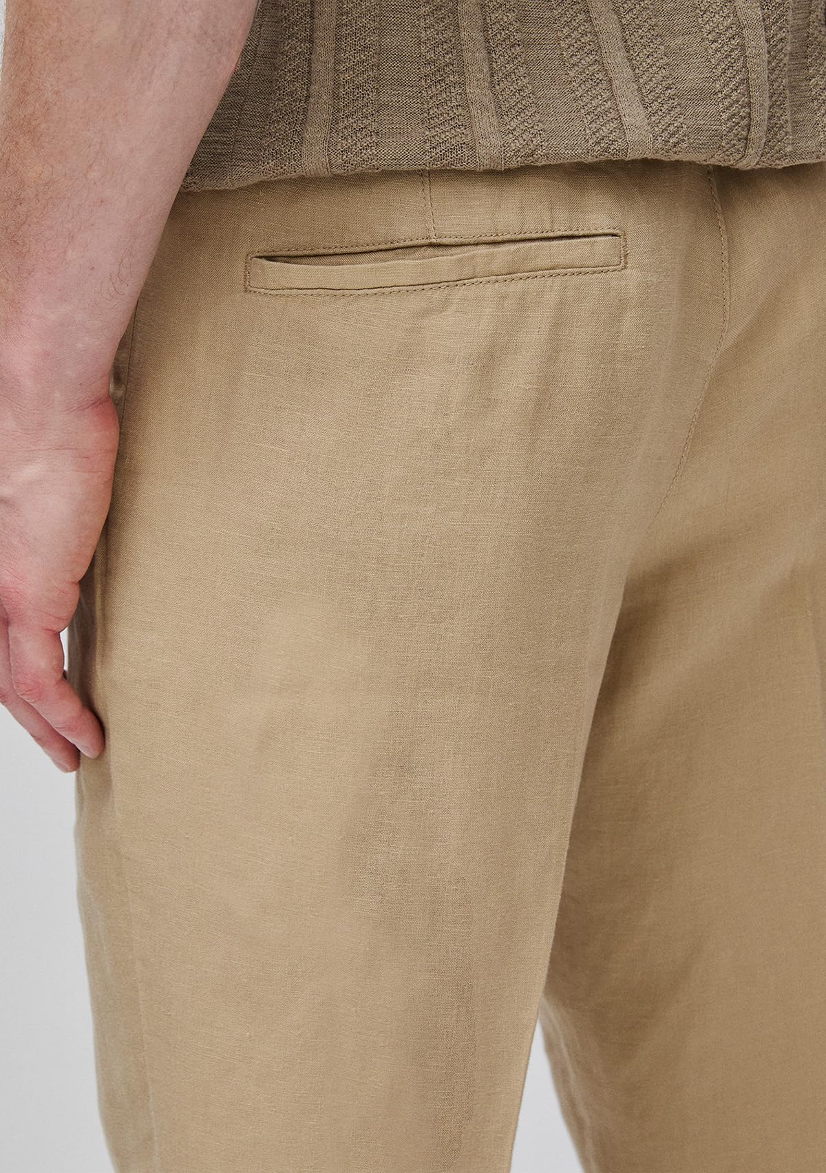Benetton Pantaloni Uomo Pince Gamba Morbida Cotone