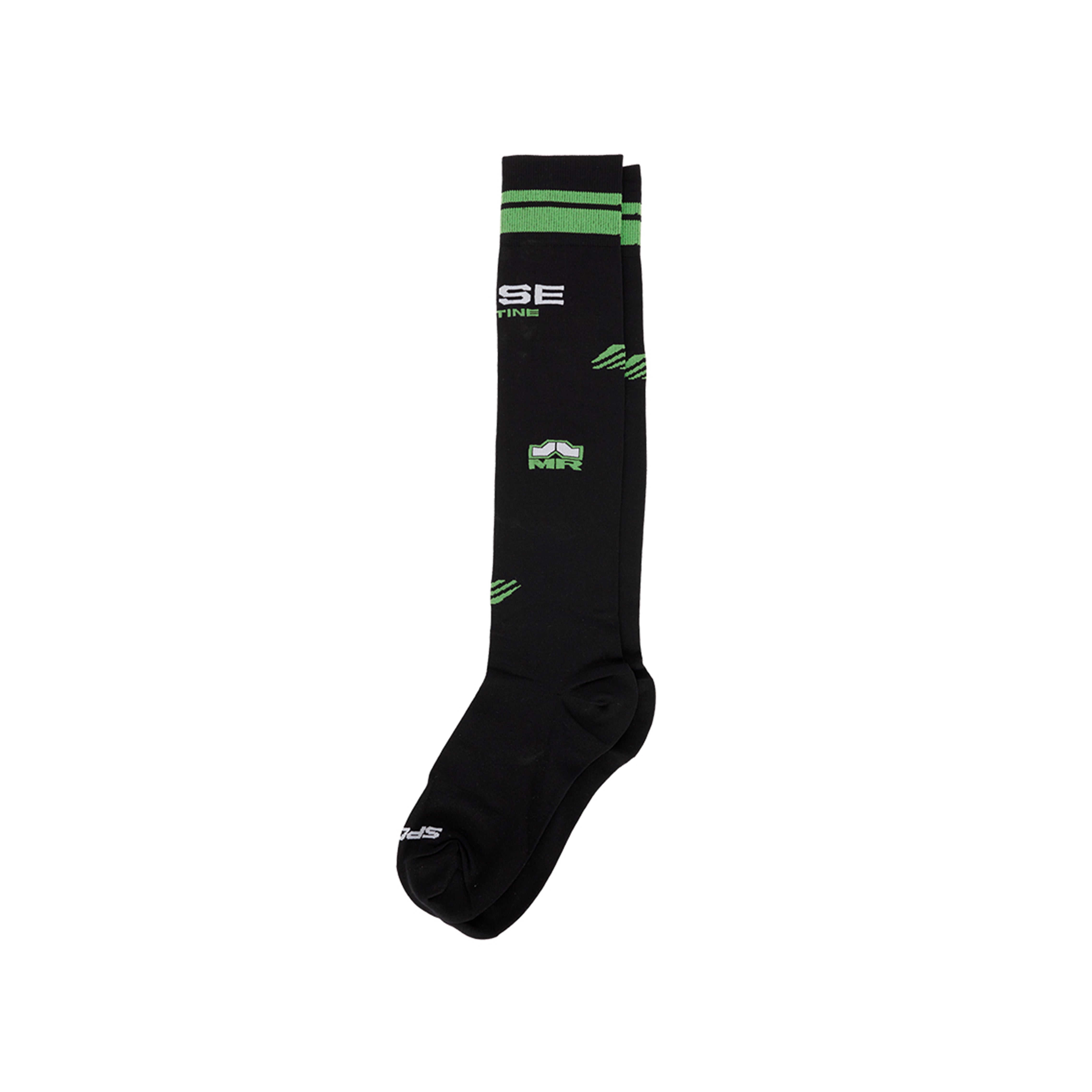 Martine Rose Sheer Football calzini nero poliammide