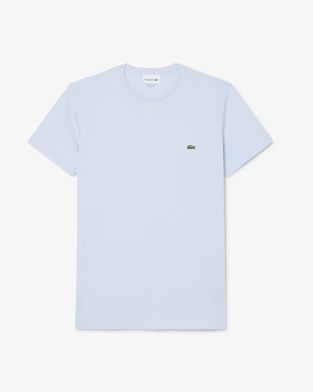 Lacoste TH6709 T-Shirt Uomo Blu Chiaro Cotone Pima