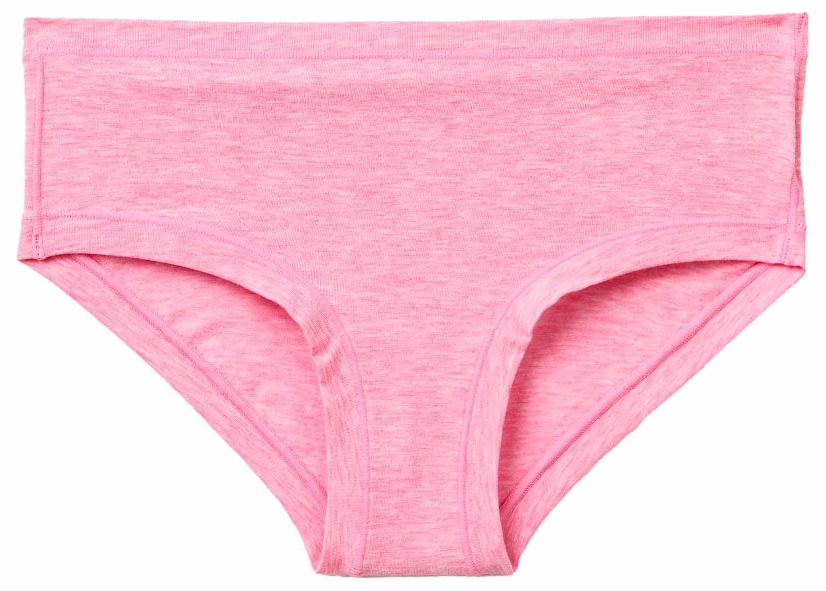 Benetton Slip Donna Fianco Alto Rosso Jersey Elastico