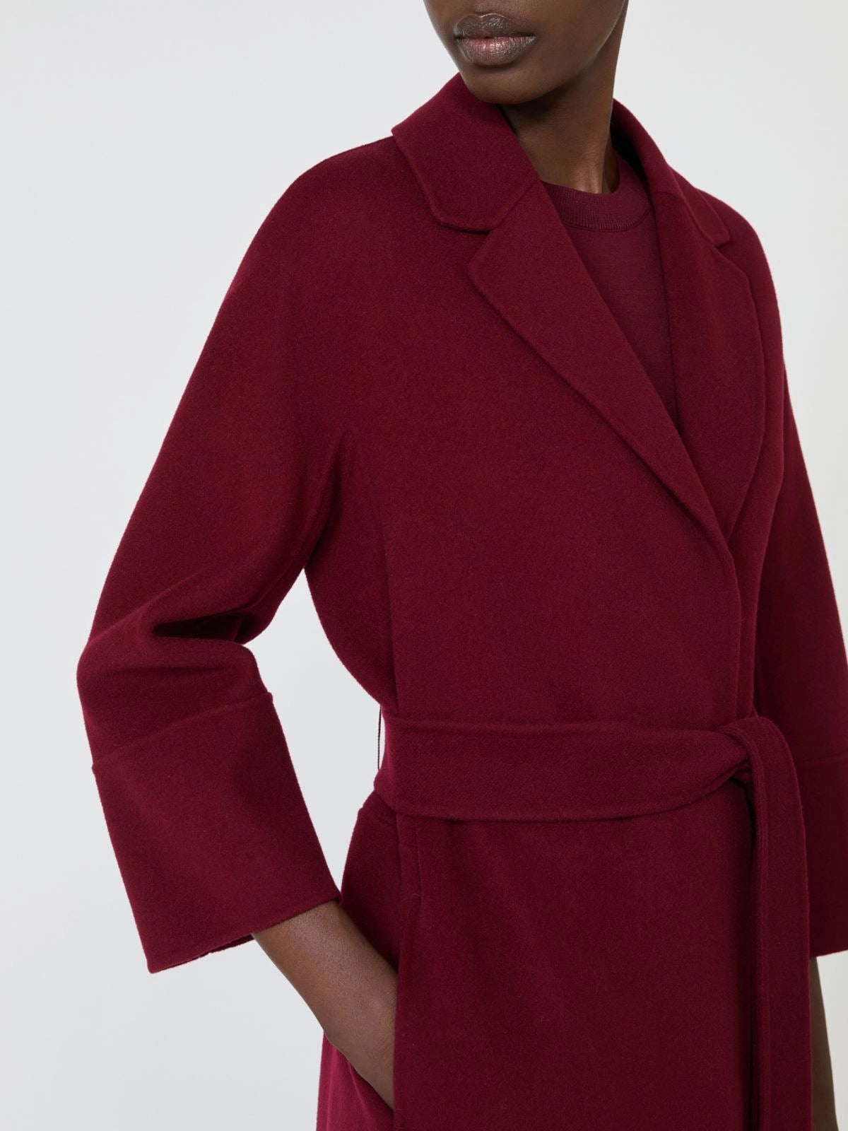 S Max Mara Arona ARONA002 Cappotto Donna Bordeaux
