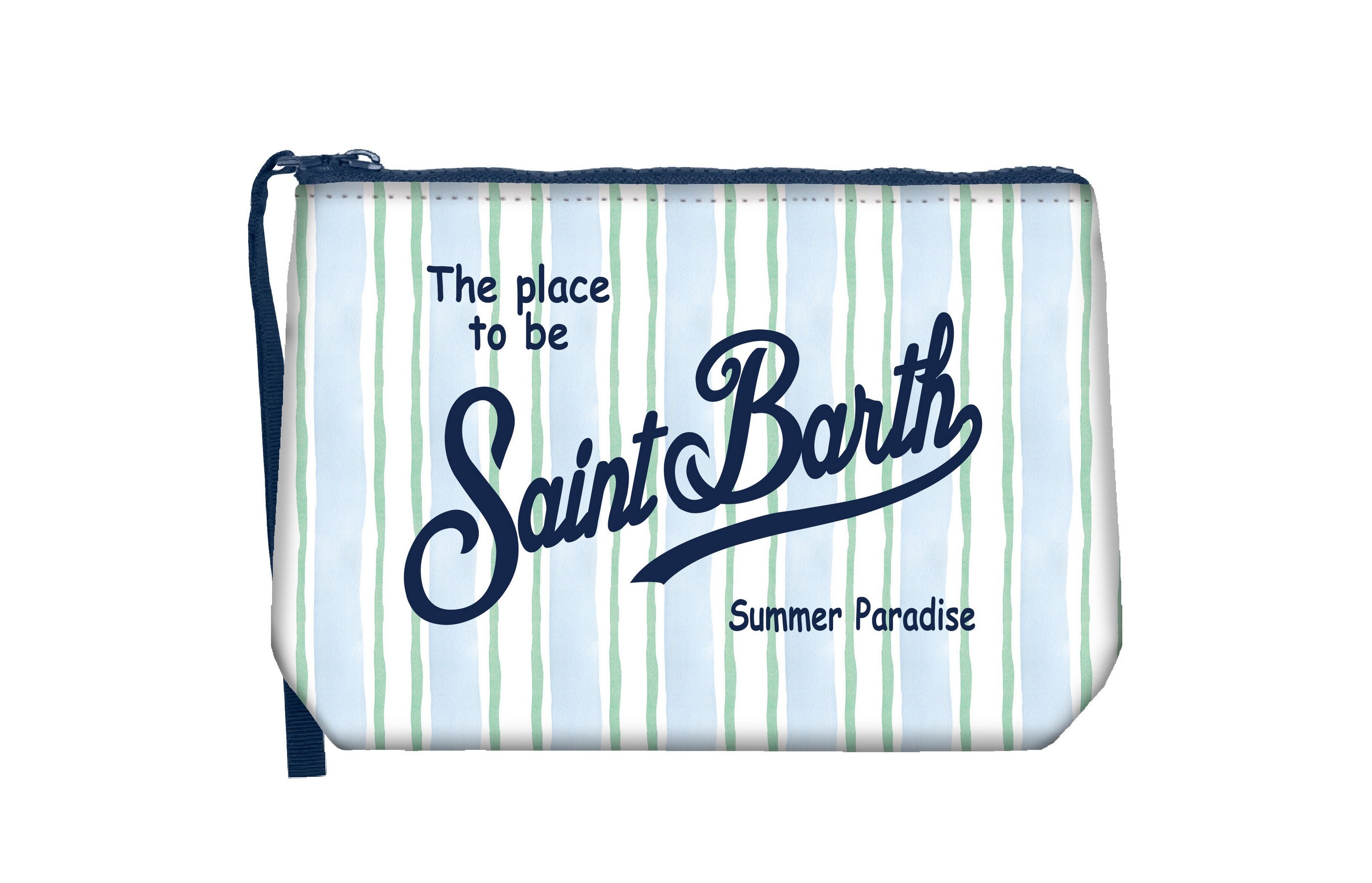 MC2 Saint Barth Aline 00925L pochette righe Big Stripes Azzurro