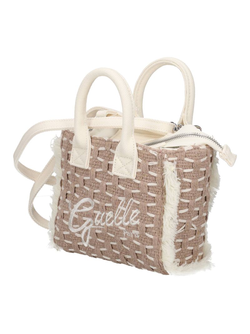 Gaelle Paris GAACW03184 mini shopper donna beige cotone