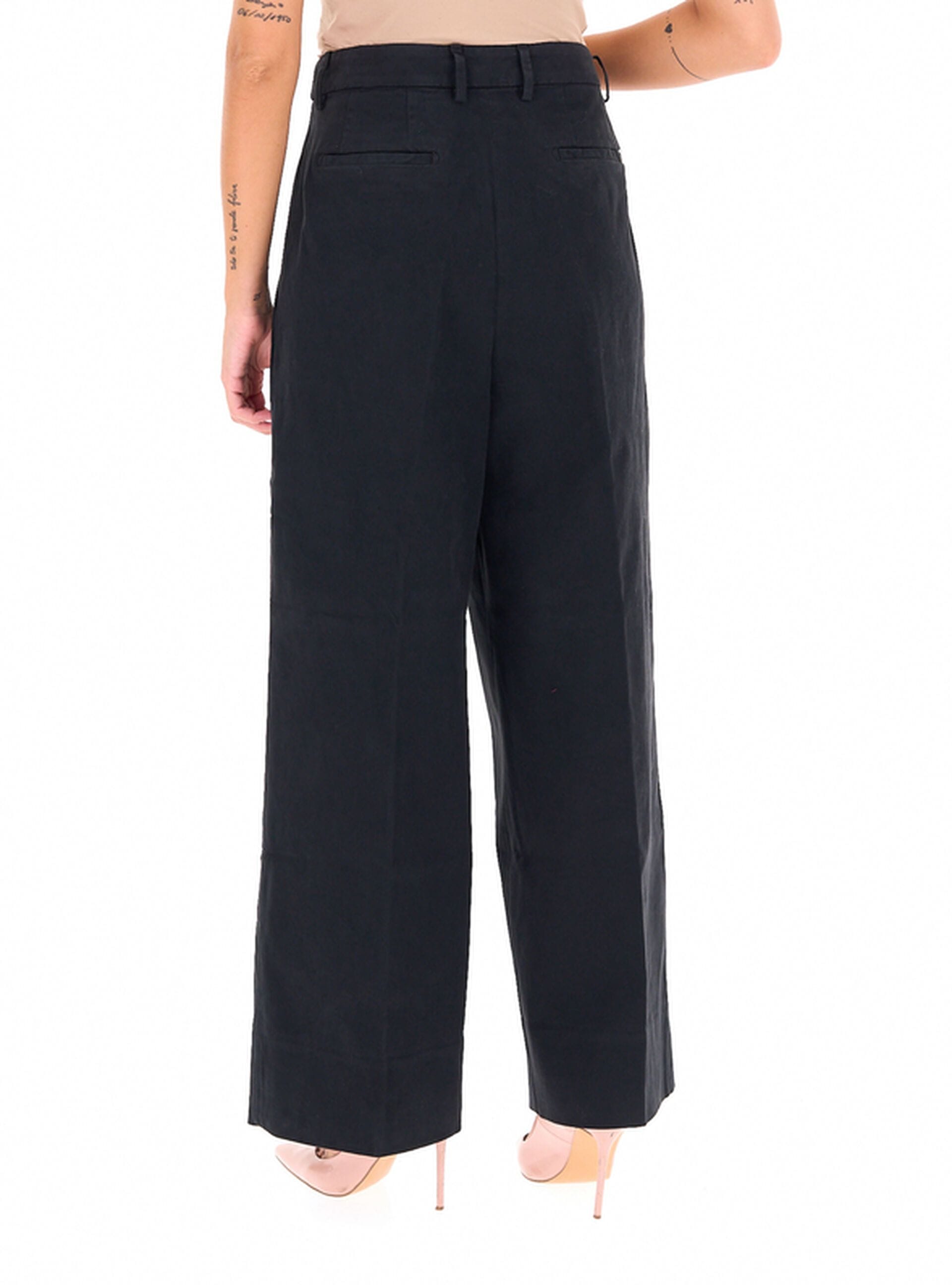 Dondup Eloise DP843 GSE043D890 Pantalone Universo Wide Leg