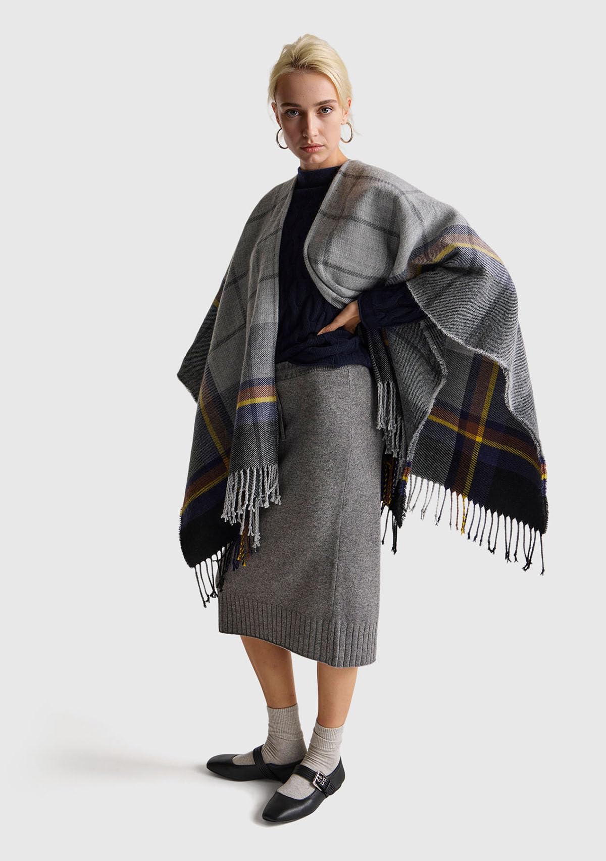 Benetton Gonne gonna donna sotto ginocchio con elastico