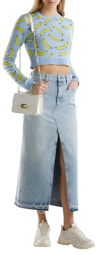Benetton Gonne Gonna lunga denim con spacco davanti