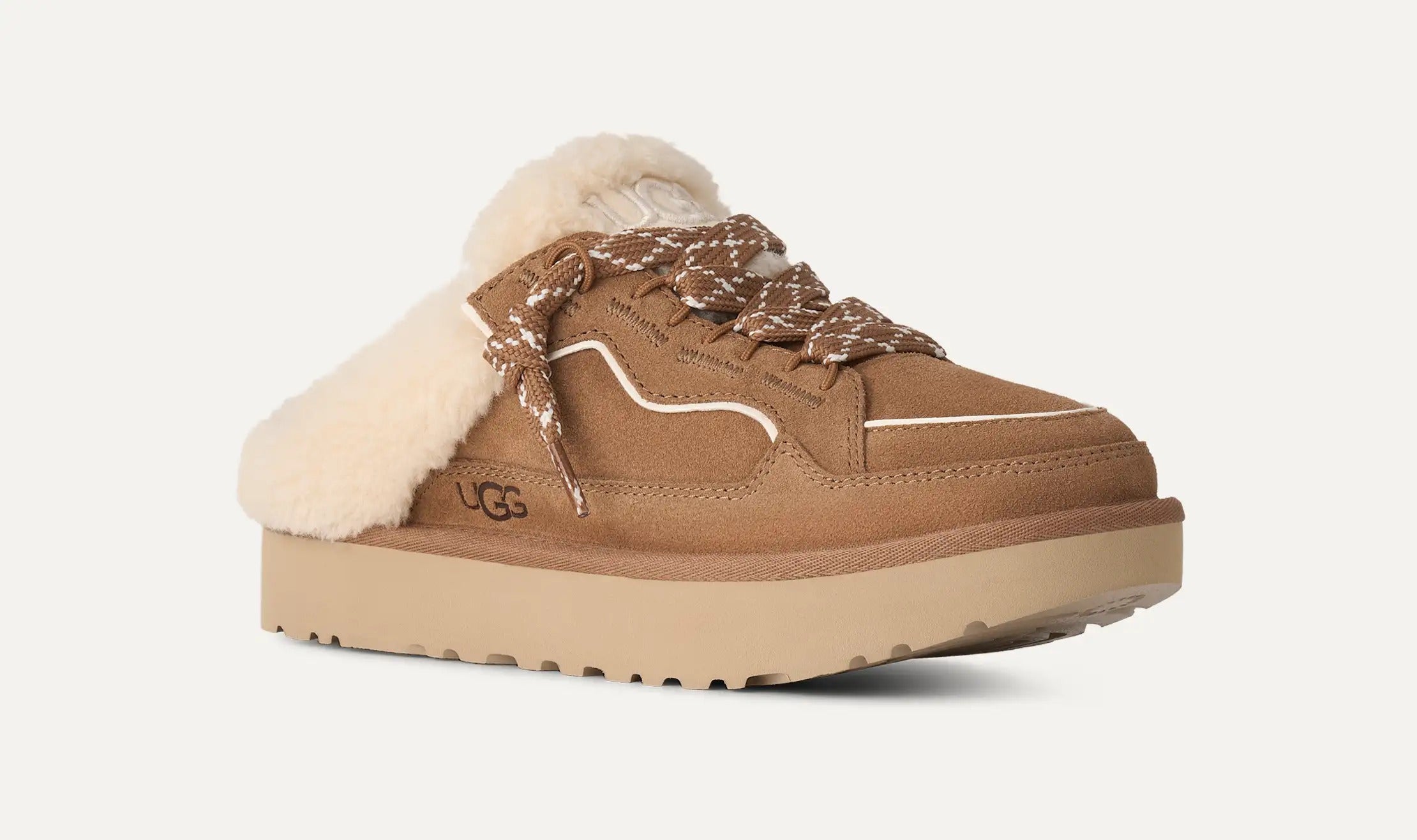 UGG Lowmel Mule 1180313 ciabatta donna chestnut camoscio