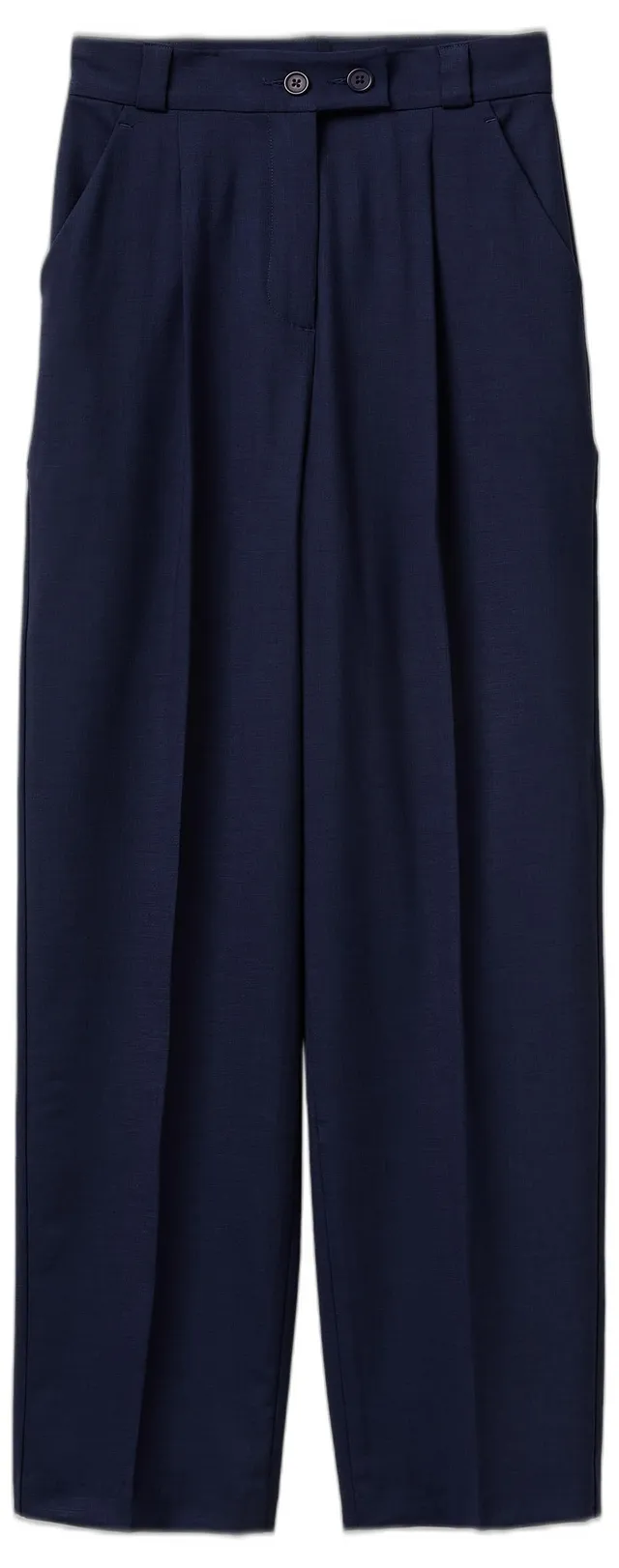 Benetton 4962df0ah Pantalone Carrot Fit Blu Donna