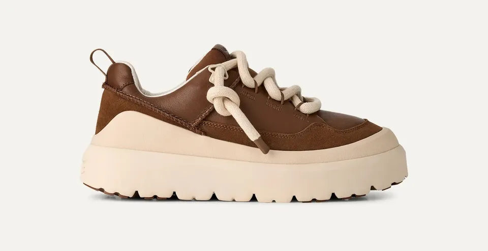 Ugg Heritage Utility 1170910 sneakers uomo Dark Chestnut pelle