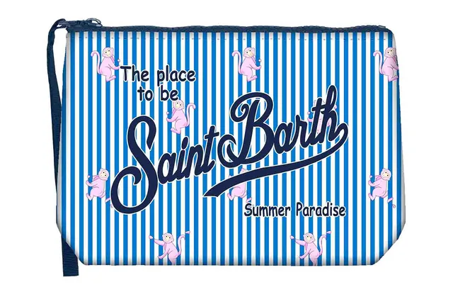 MC2 Saint Barth Aline 00225L pochette blu Monkey Stripes