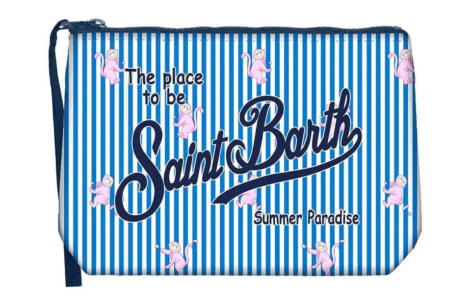 MC2 Saint Barth Aline 00225L pochette blu Monkey Stripes
