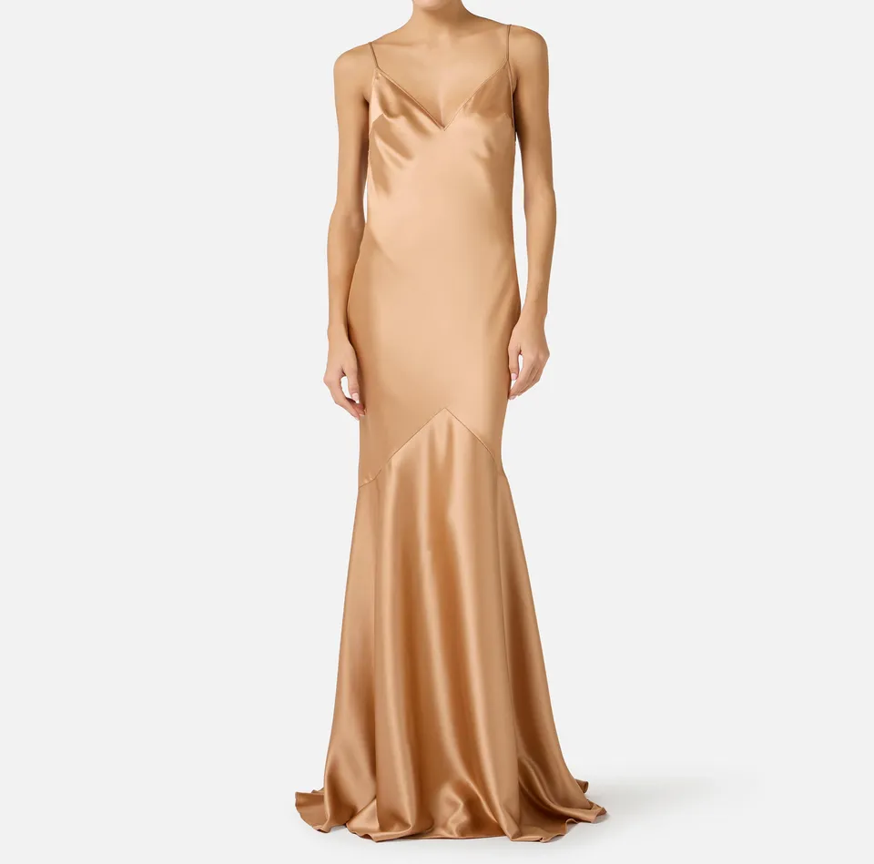 Elisabetta Franchi ABR3462E2 Red Carpet Abito Raso Suede