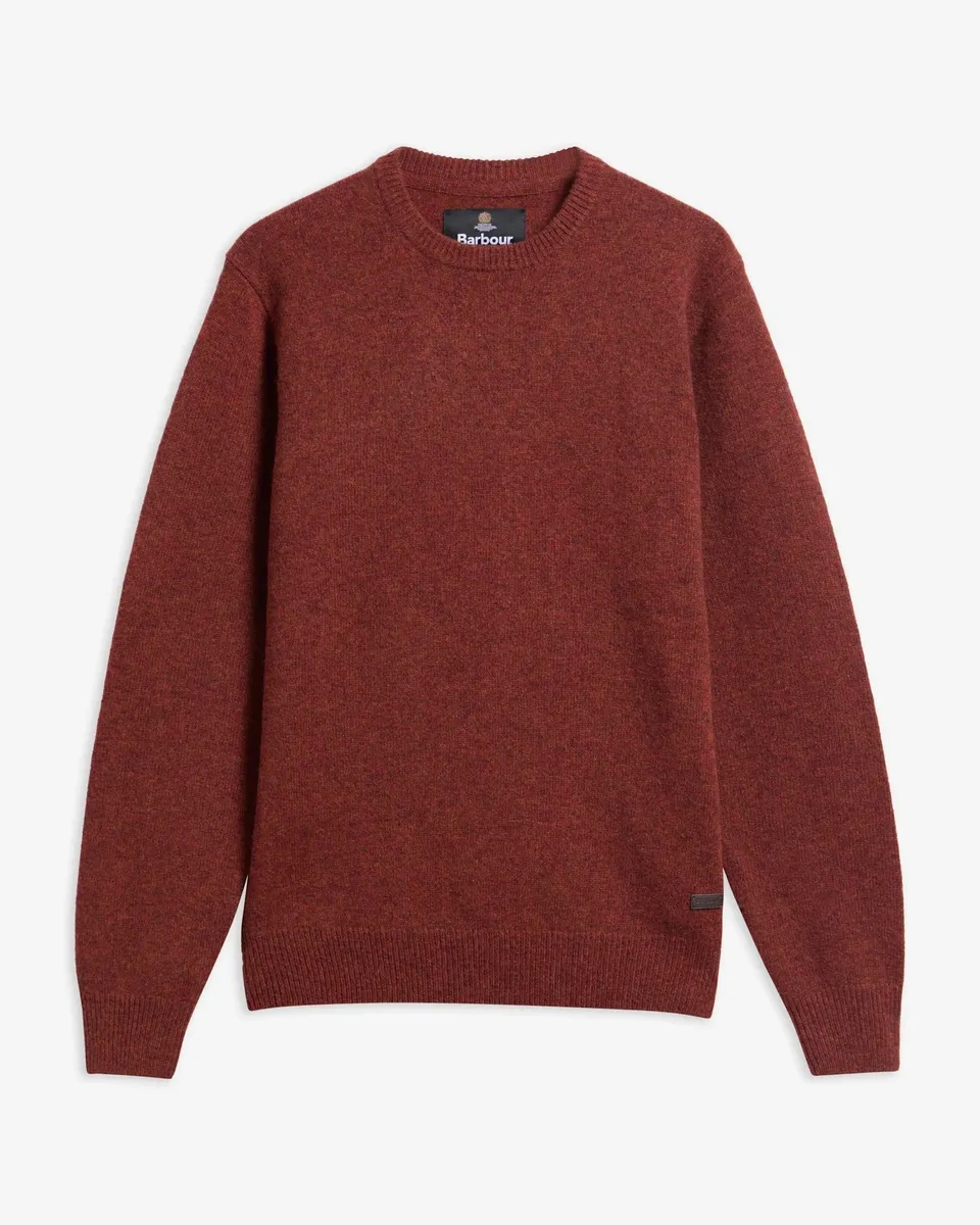 Barbour MKN0584 maglione uomo russet lana merino