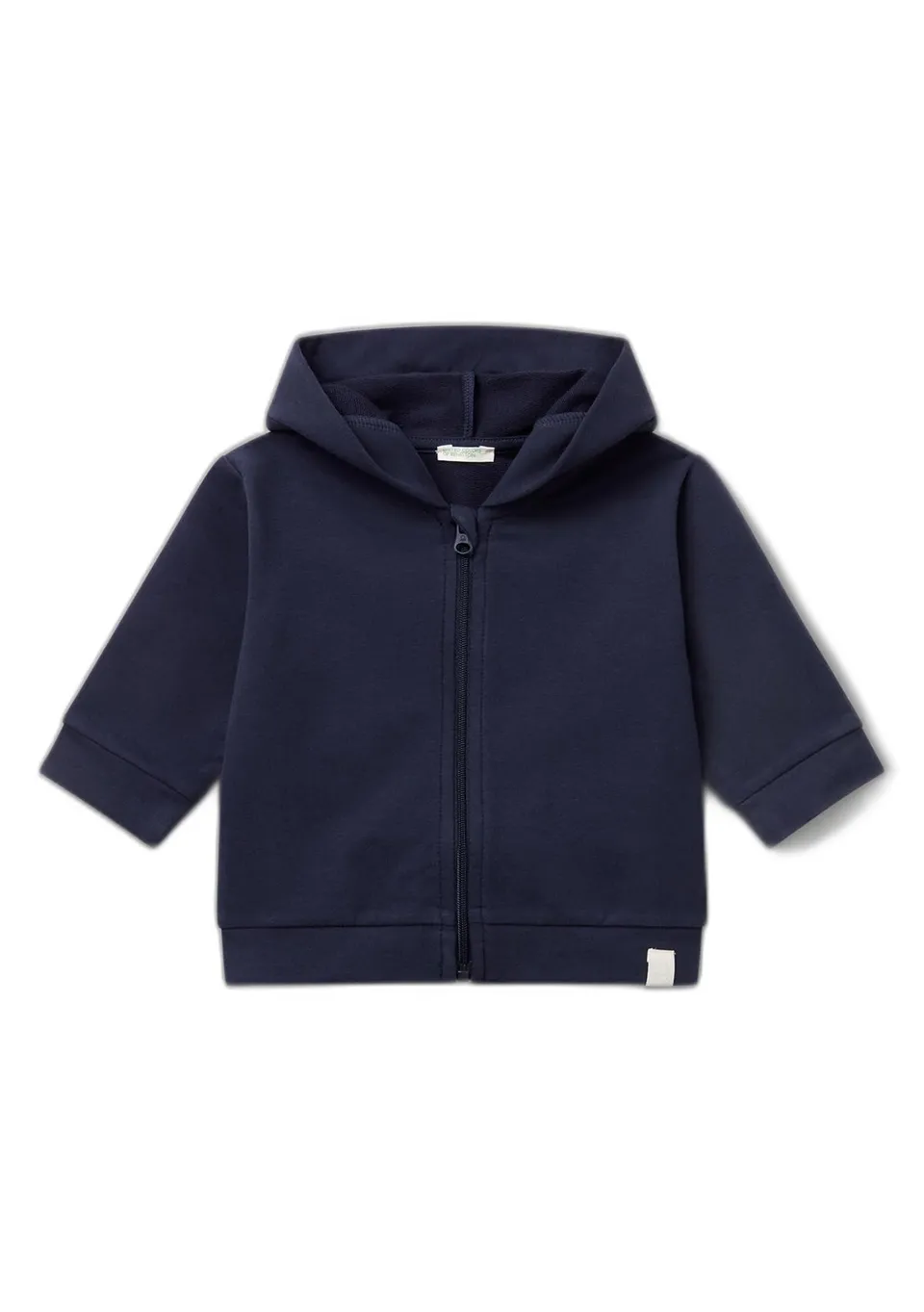 United Colors of Benetton Felpa Cappuccio Zip 62 cotone stretch