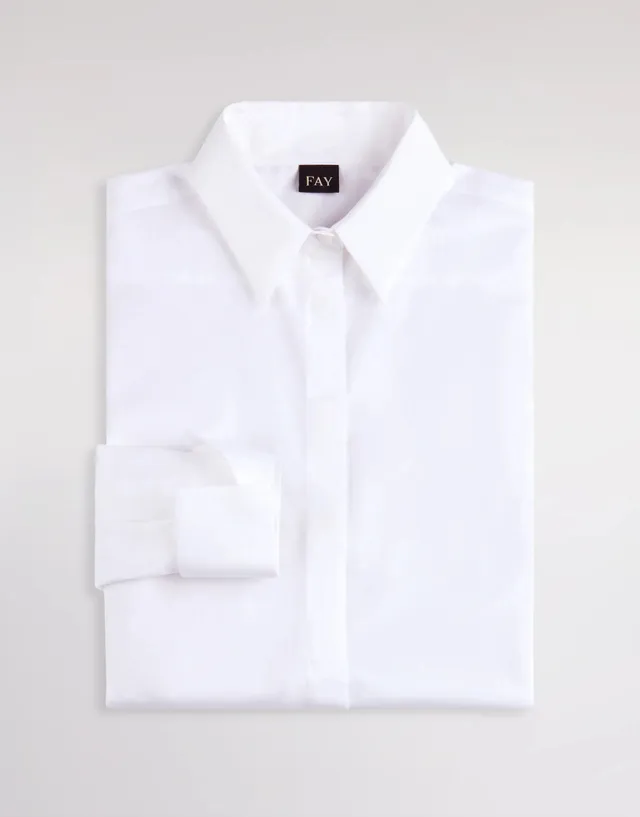Fay NCWA152626SZGRB001 camicia donna bianco slim