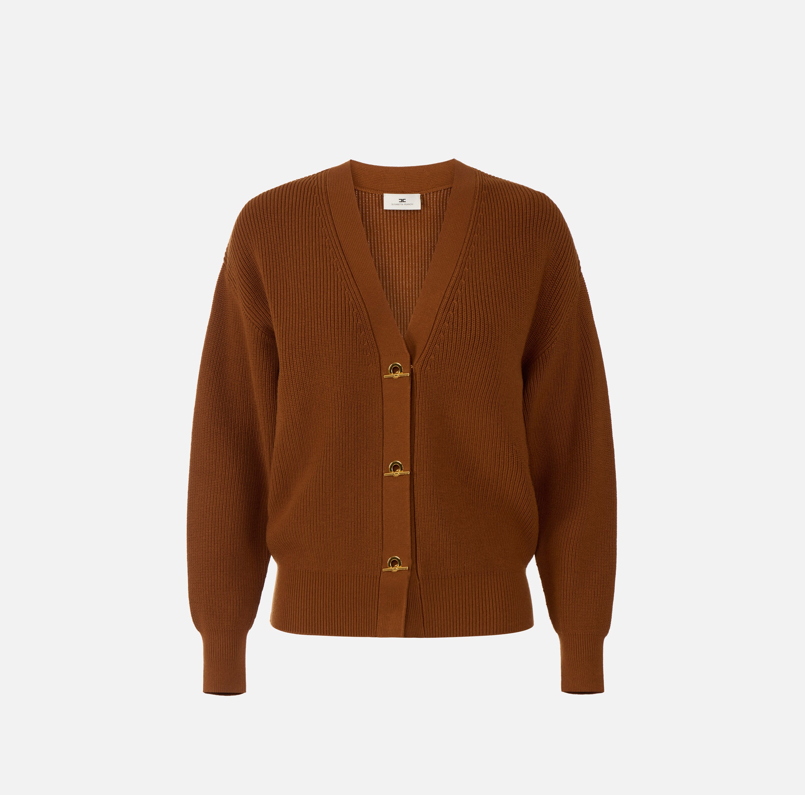 Elisabetta Franchi MK01S66E2 Cardigan Donna Sigaro maglia