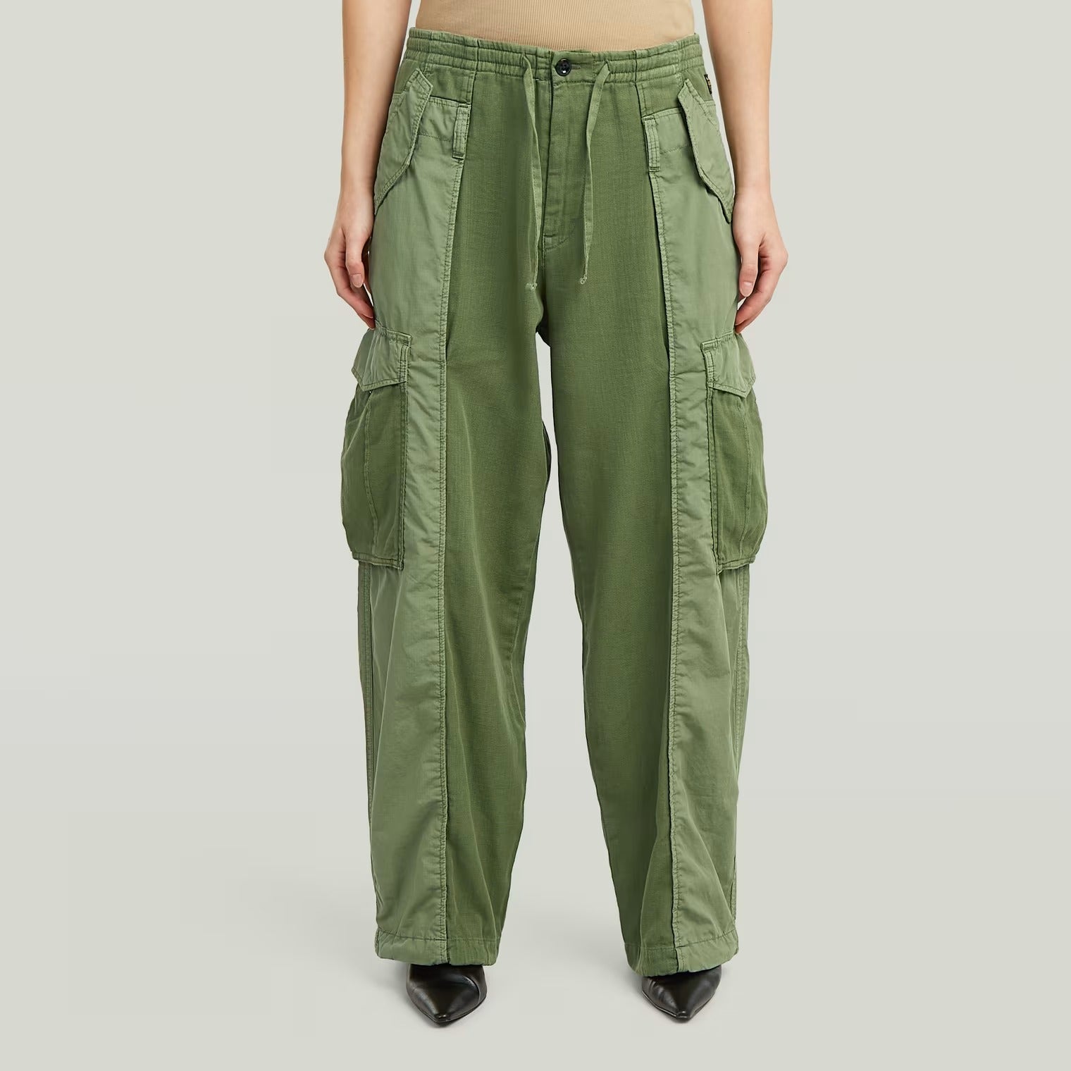 G-Star Raw D29010-E519 pantalone donna verde cargo