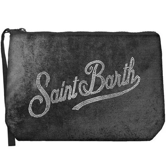 MC2 Saint Barth Aline Velvet 04519M Pochette Velluto Nera