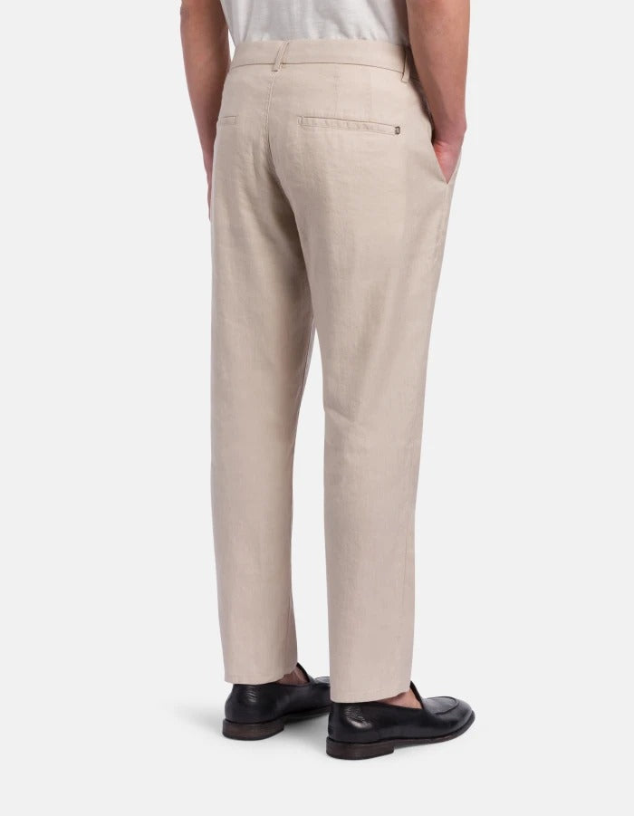 Dondup Pablo UP525 Pantaloni Uomo Avena Latte