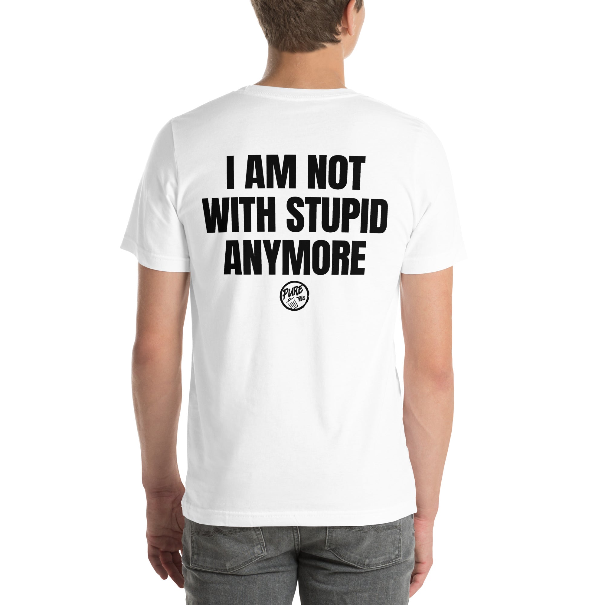 Pure Trash I'm Not With Stupid T-shirt uomo cotone regular