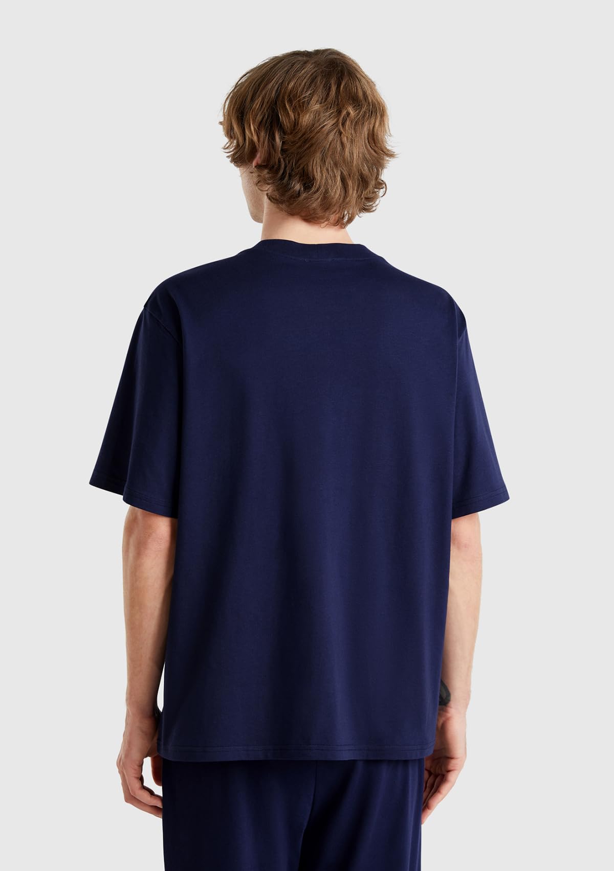 Benetton T-Shirt Maglietta Jersey con Stampa Davanti Cotone