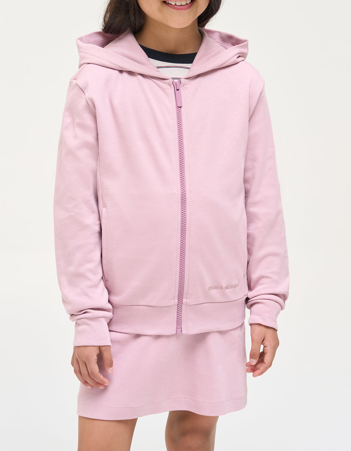Colmar Backpacker 3602 Felpa Bambina Rosa Paris Zip Cotone