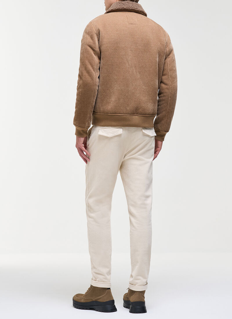 Colmar 11000010 bomber uomo velluto beige marrakech