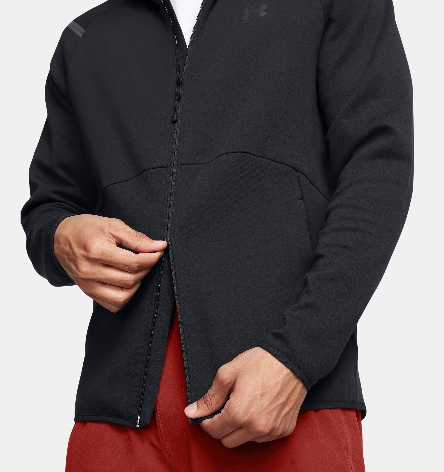Under Armour Unstoppable 1389352 felpa uomo nera full zip