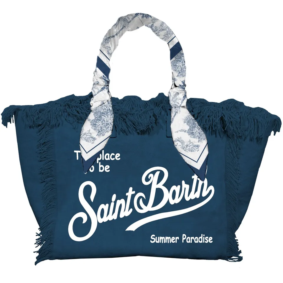 MC2 Saint Barth Vanity Foulard 09850L Borsa Canvas Navy