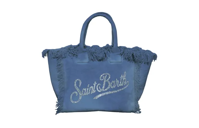 MC2 Saint Barth Colette 07486L borsa canvas Strass indaco