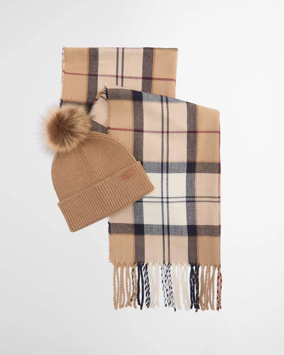 Barbour Dover Hailes LGS0054 set donna tartan sciarpa