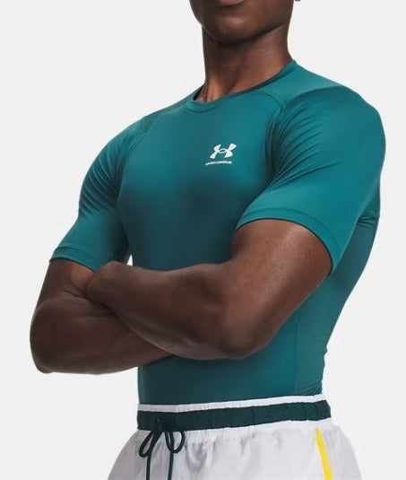 Under Armour HeatGear T-shirt Verde Rack Green