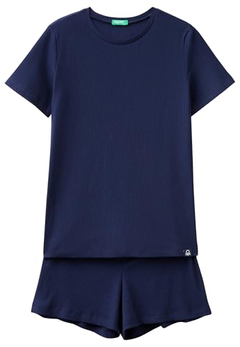 Benetton Intimo e Pigiami 32wa3p03a Set Pigiama Corto Donna Costina