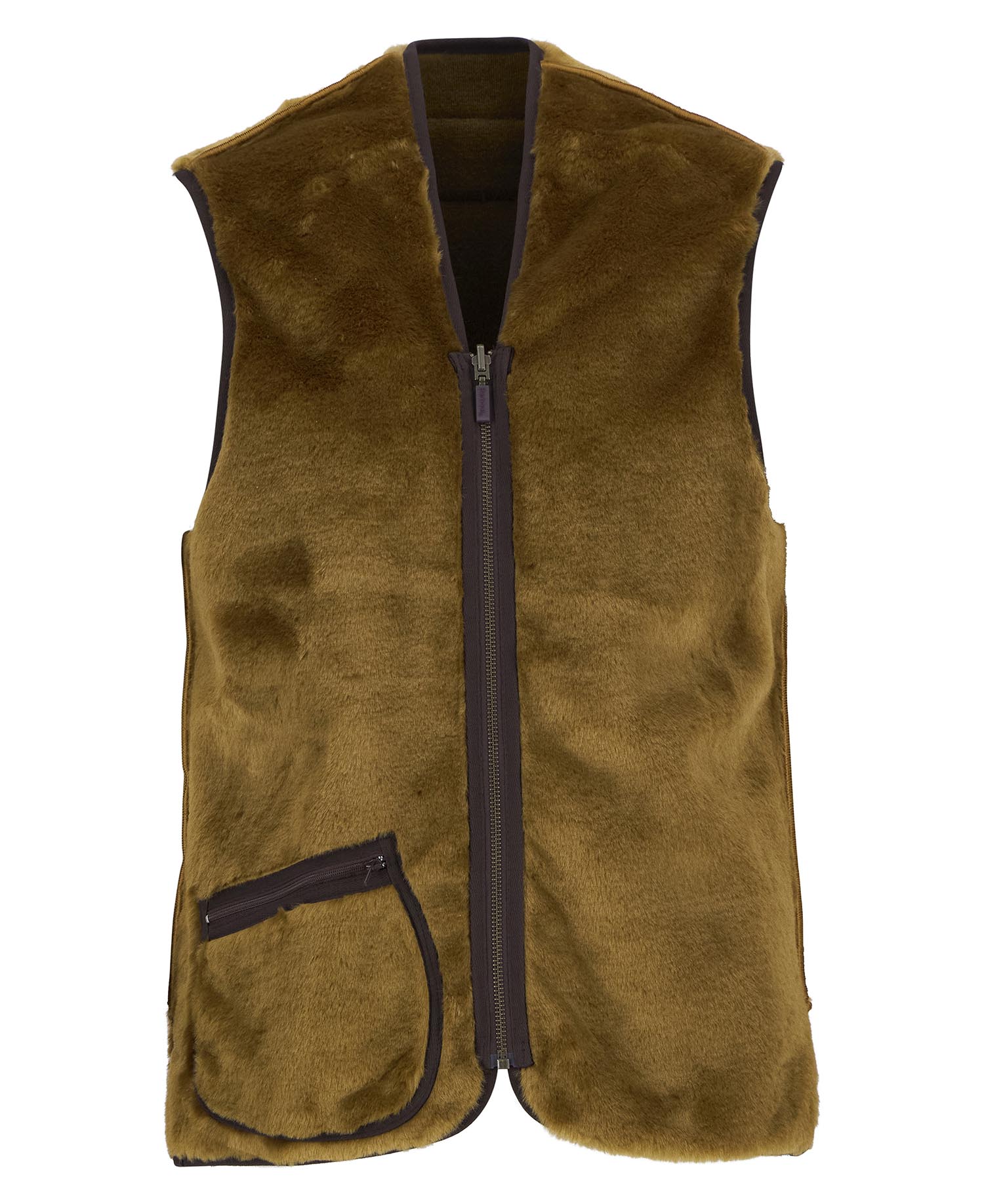 Barbour MLI0004 gilet pile marrone Classic Brown