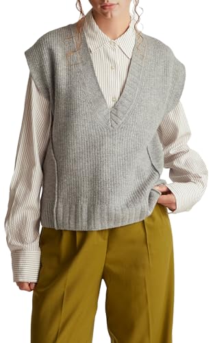 Benetton Gilet Donna Scollo V Spalla Ampia Morbido