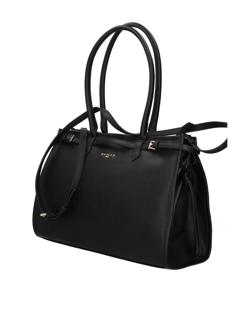 Gaelle Paris GAACW03043 Maxi Shopper Nero Ecopelle