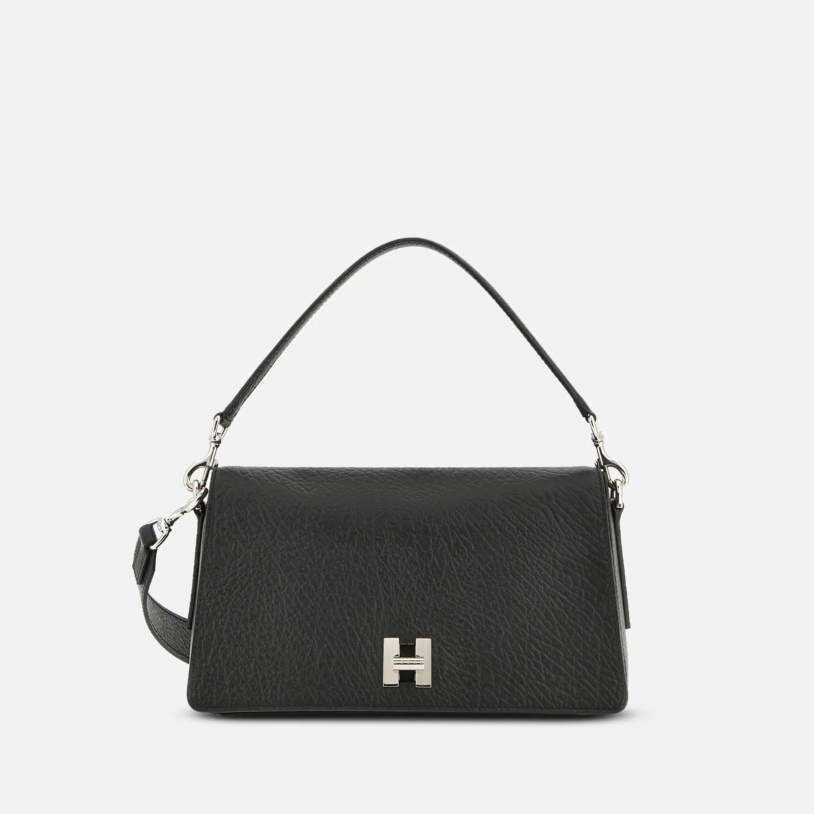 Hogan H-Turn KBW01YI1200VJGB999 Borsa Flap Nera Pelle