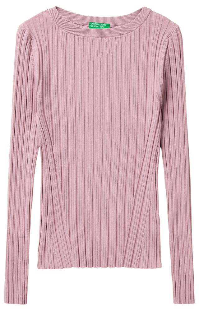 Benetton Maglieria 1wznd10g9 maglia barchetta viola viscosa