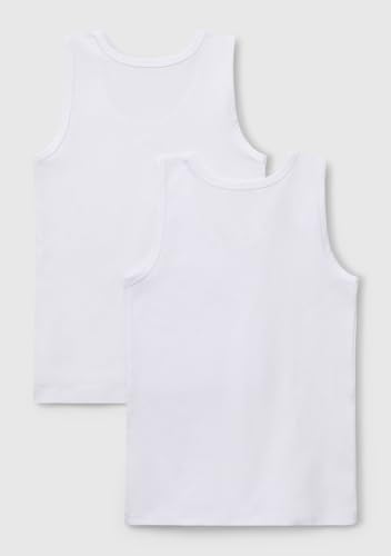 Benetton 3op80h014 Set 2 Canotte Bimbo Bianco 101