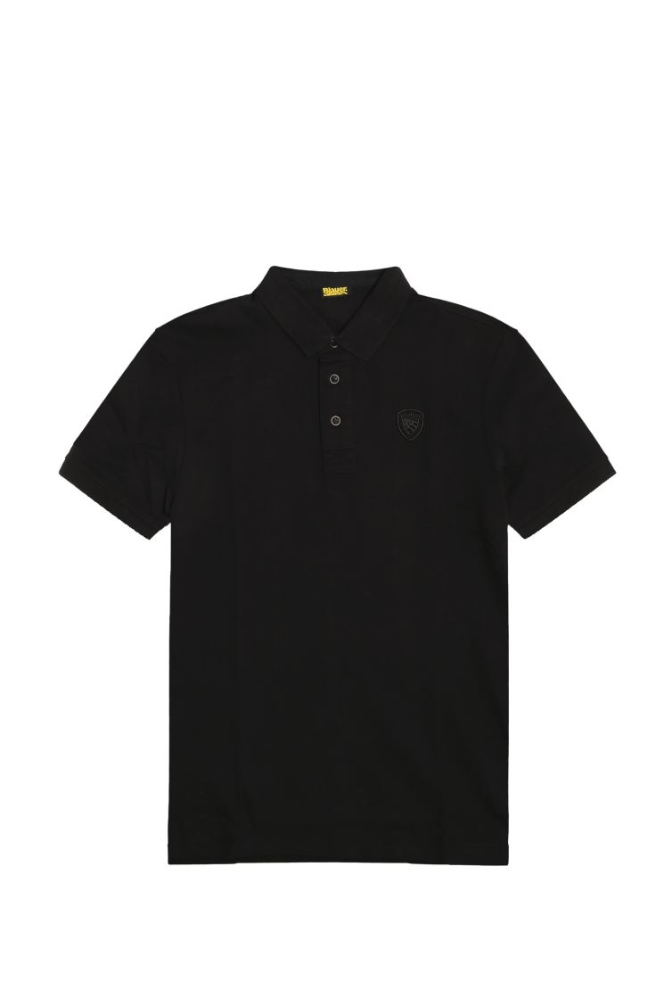 Blauer Albans 26SBLUT02298 polo uomo nero cotone