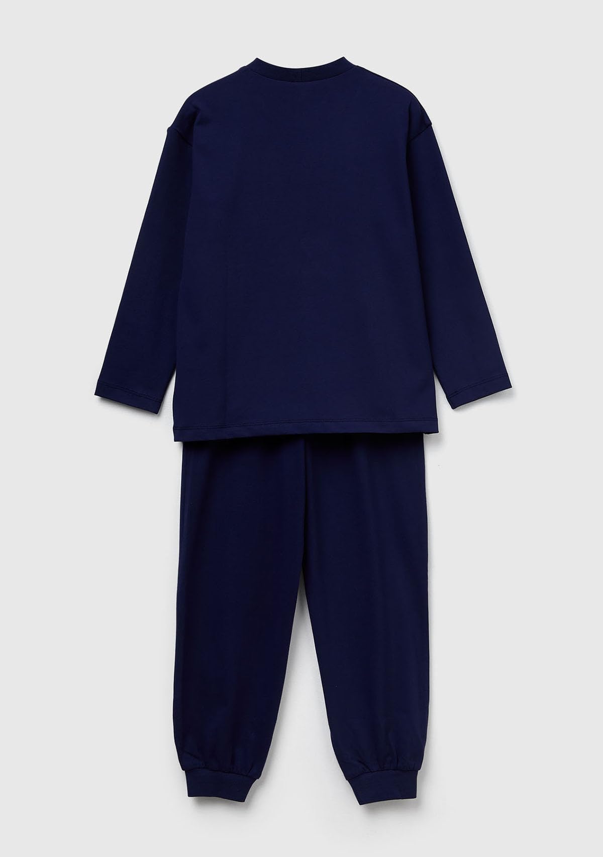 Benetton 3DKE0P097 pigiama bambino cotone blu taglia S