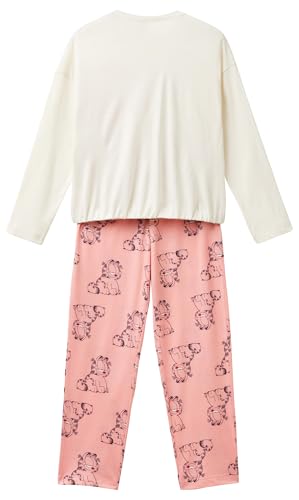 Benetton 3y5e0p06v pigiama bambina 90 Garfield