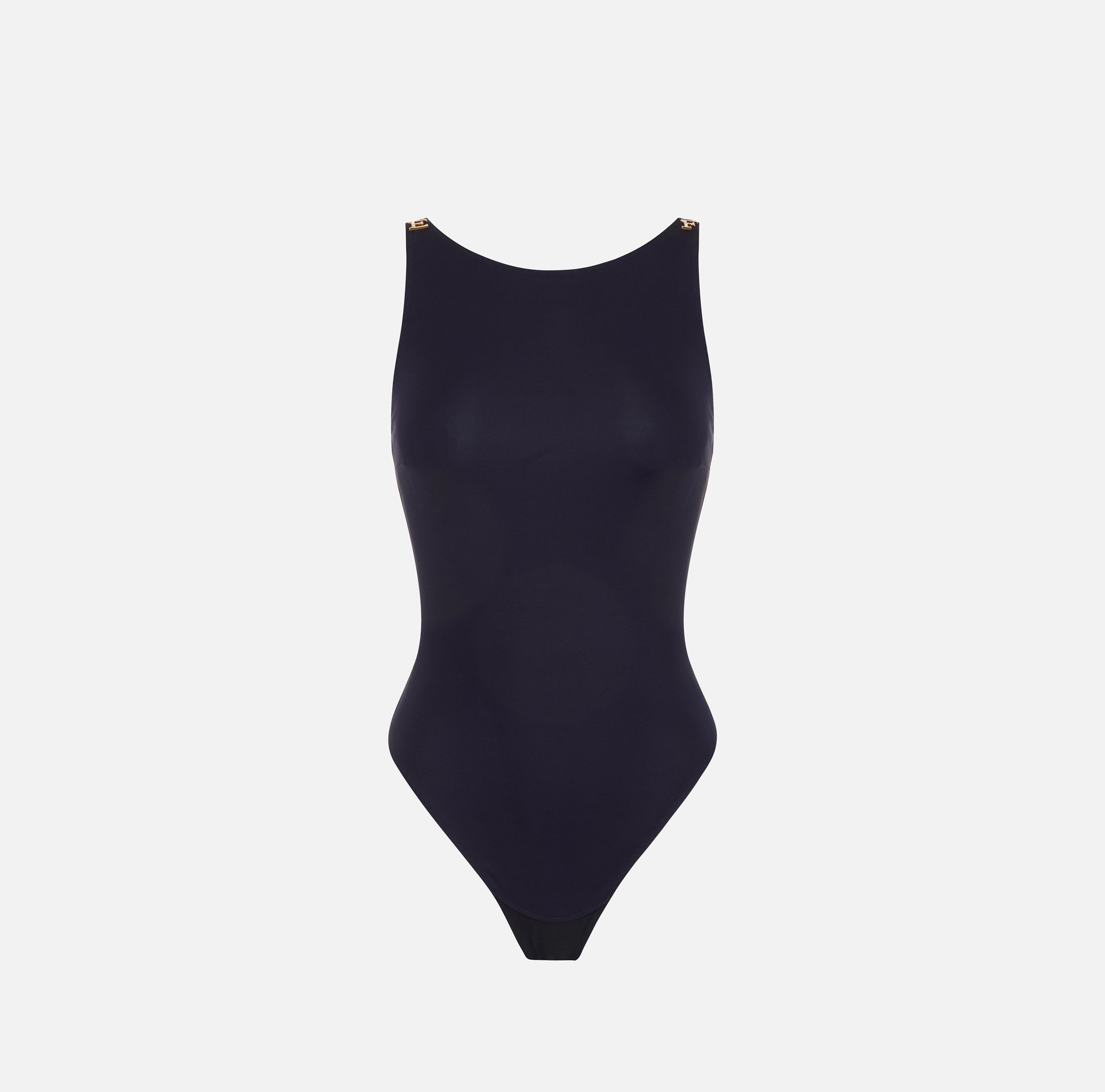 Elisabetta Franchi BO05067E2 body blu notte jersey