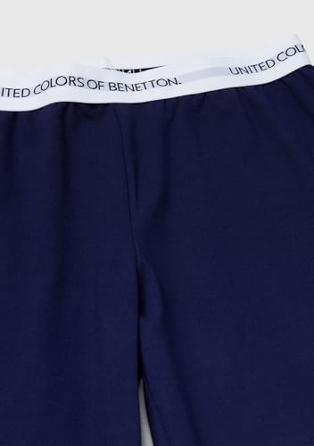 Benetton 3DKE0P097 pigiama bambino cotone blu taglia S