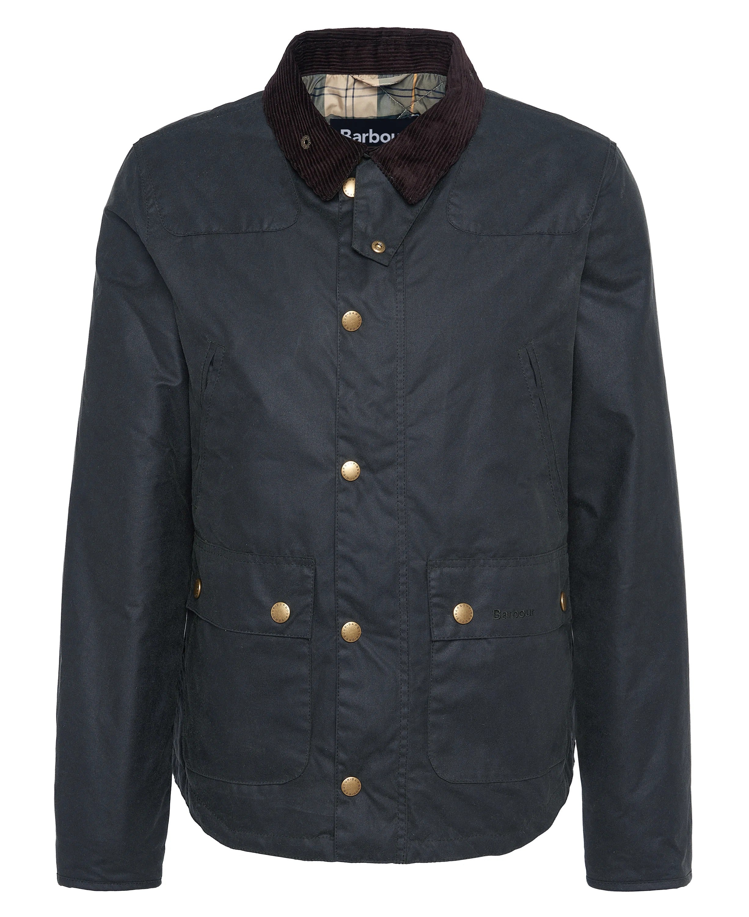Barbour Reelin Wax MWX1106 Giacca Sage Cotone Cerato
