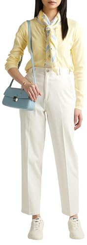 Benetton 4TDCDF05X Pantaloni Donna Chino 40 Raso Cotone