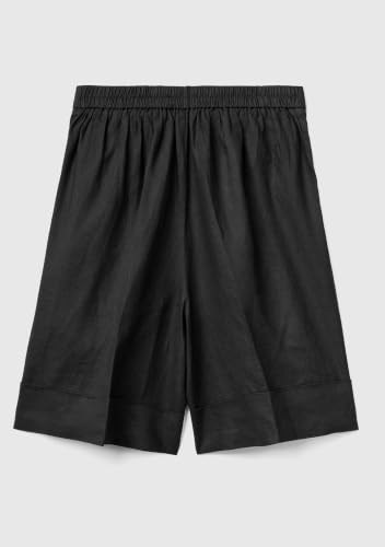 Benetton 4AGHD900D Bermuda Lino Nero Donna XL