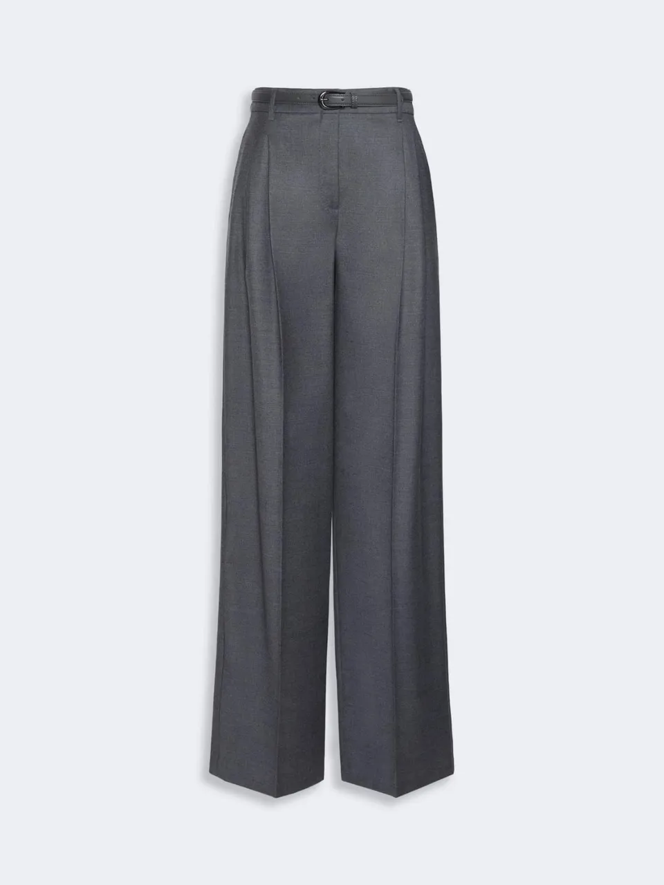 Max Mara Studio MSTLAGO003 pantalone grigio scuro taglia 40 lana