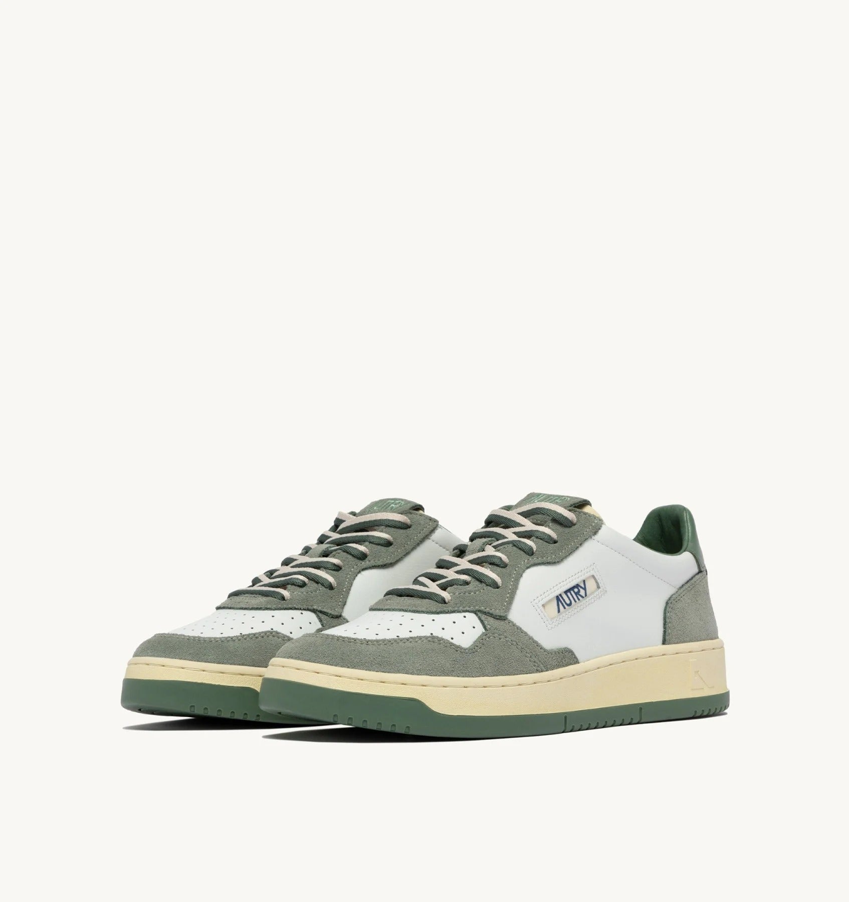 Autry Medalist Low AULM-BW02 Sneakers Uomo Bianco Verde Militare